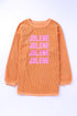 Ribbed Corduroy Oversized Sweatshirt